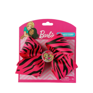 Zebra Glam Hair Bow