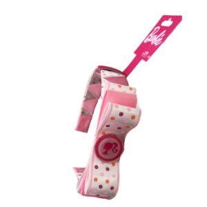 Pink Polka Dot Bow Headband