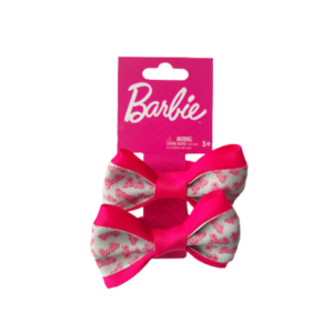 Pink Ribbon Barbie Bow Hair Set