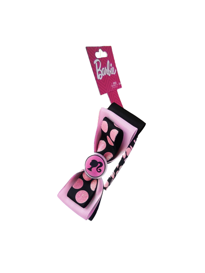 Pink & Black Polka Dot Headband