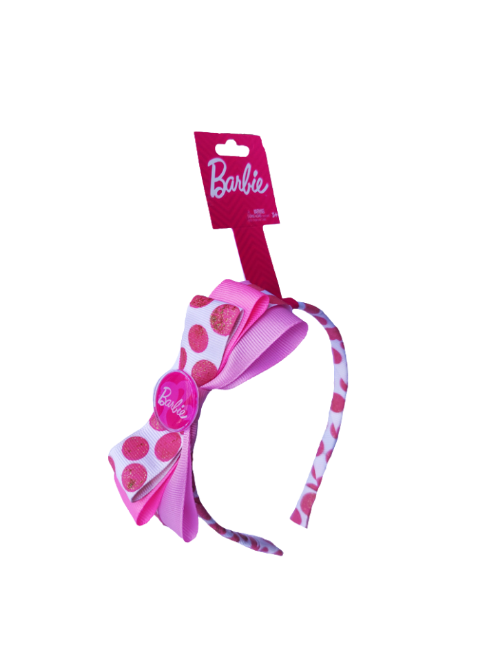 Two-Tone Pink Polka Dot Headband