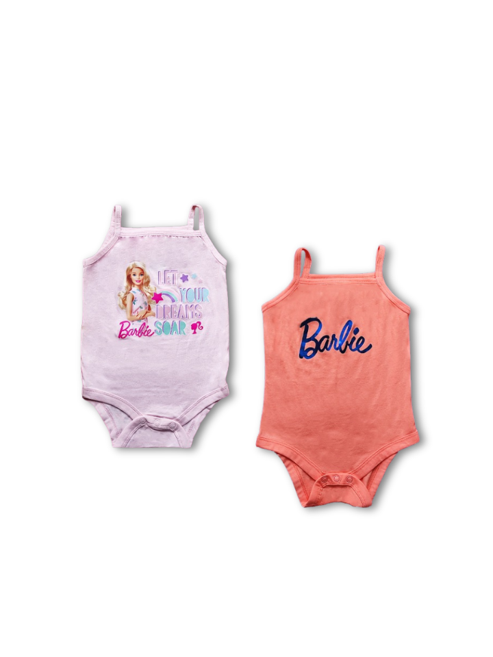 Barbie: Baby Bodysuits 2-Pack.