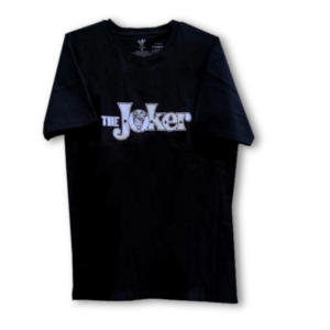The Joker Classic Text Logo Black T-Shirt