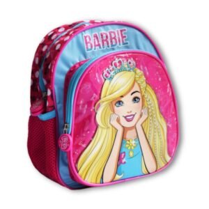 Barbie With Crown Blue & Pink School Bag
