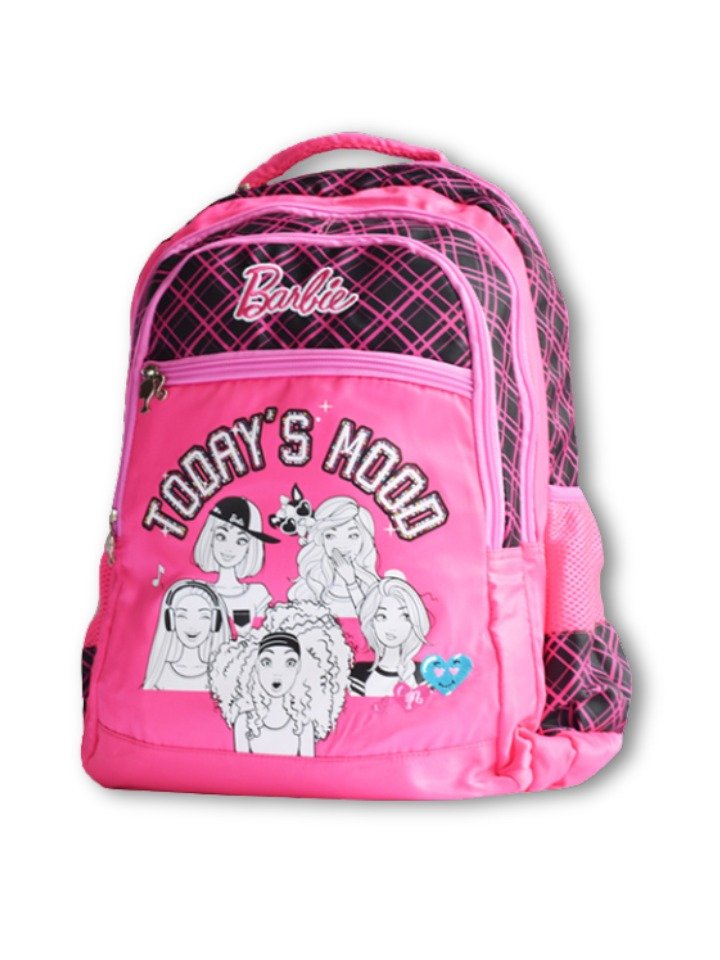 Barbie's Mood Pink & Black School Bag