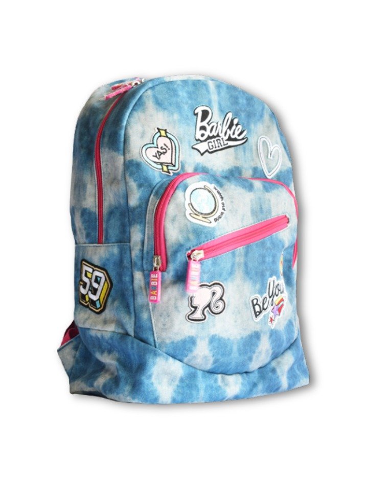 Barbie Girl Blue Canvas School Bag